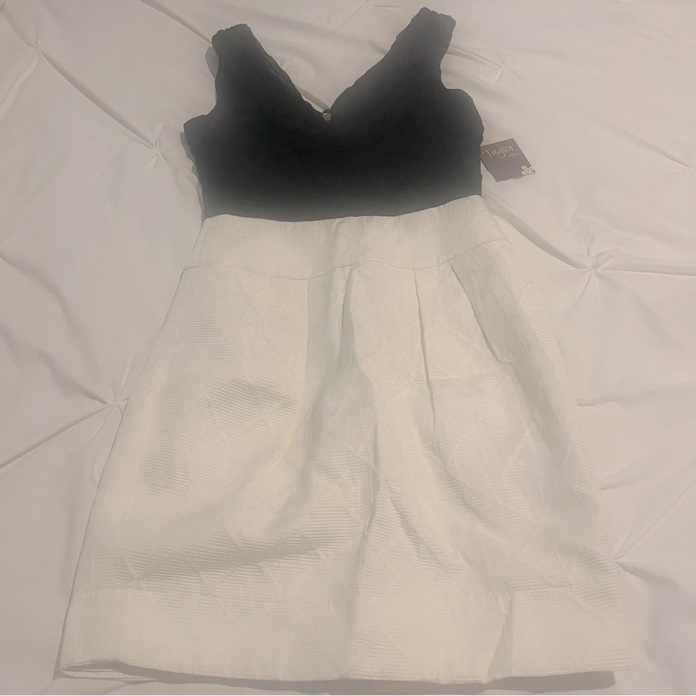 Taylor Dress Black Ivory 2P